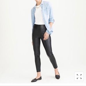 NWT J.Crew Factory vegan leather leggings